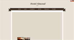 Desktop Screenshot of hotelalmond.cz